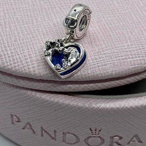 PANDORA Disney Lady and the Tramp Heart Dangle Charm